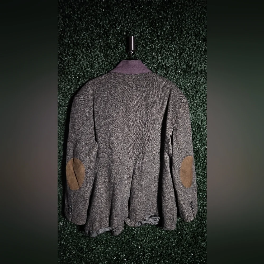 Stafford Gray and Purple Lightweight Shirt Jacket Vintage
